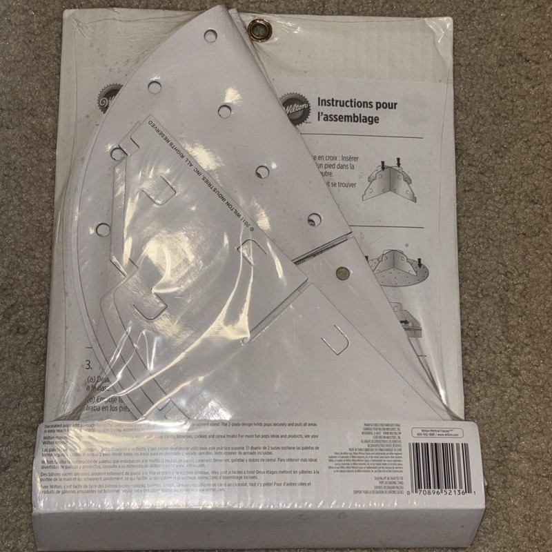 Wilton Cake Pops Decorating Display Stand 12 inches Wide holds 44, New Sealed gallery