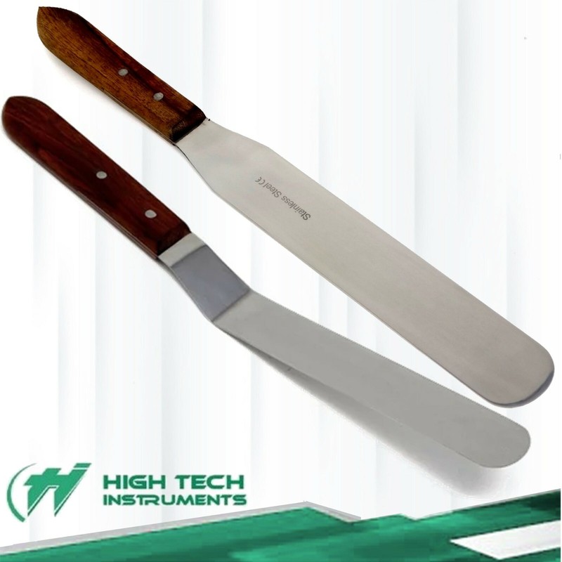 Cake Decorating Icing Spatula 2 Pcs Set Cake Smoother Scraper Offset & Straight gallery
