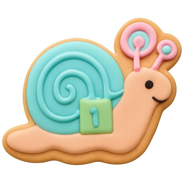 Racing Snail Cookie Cutter & Stamp - 4x3.1 Fun Kitchen Baking gallery