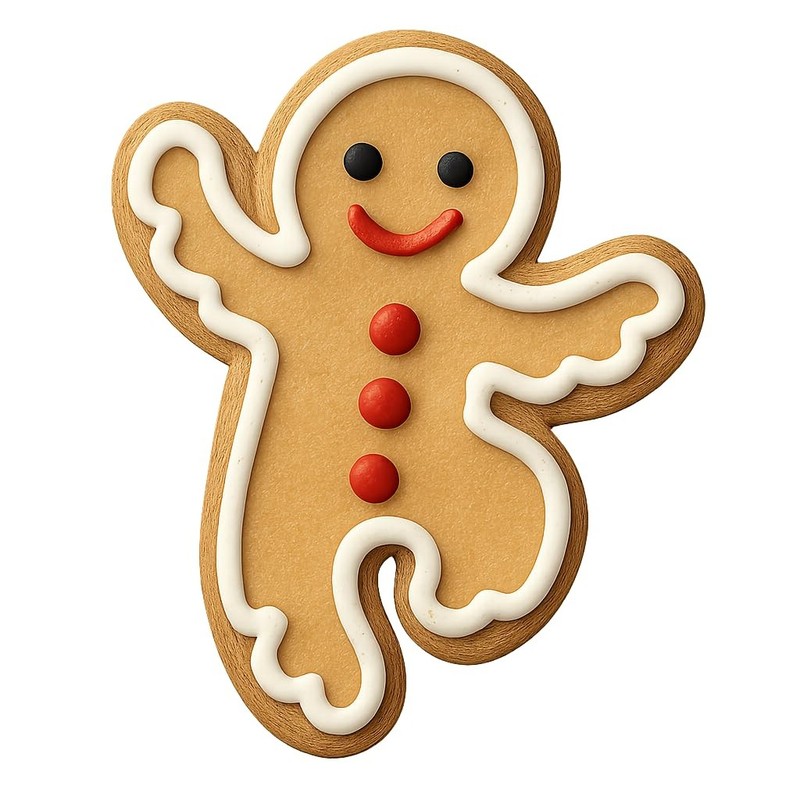 Dancing Gingerbread Man Cookie Cutter - 4x3.1" Fun Party Design Baking gallery