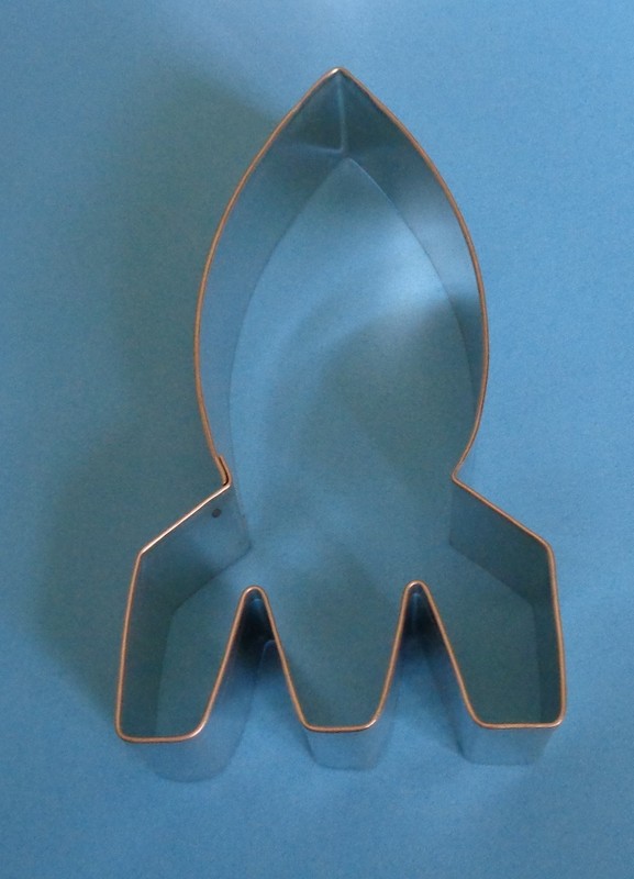 New Tin Rocket Cookie Cutter