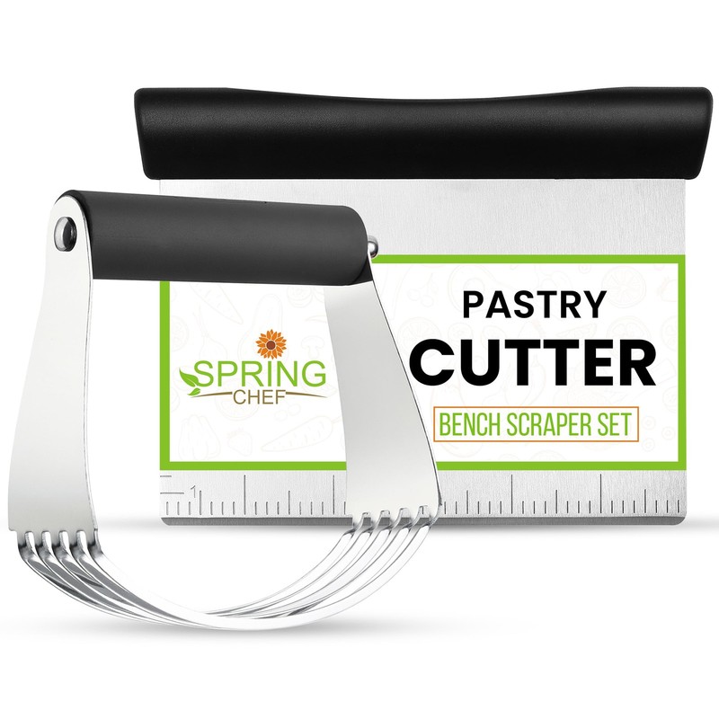 Spring Chef Dough Blender Pastry Cutter Tool, Stainless Steel Pastry Blender…