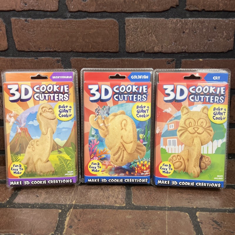 3D Cookie Cutters – Lot of 3