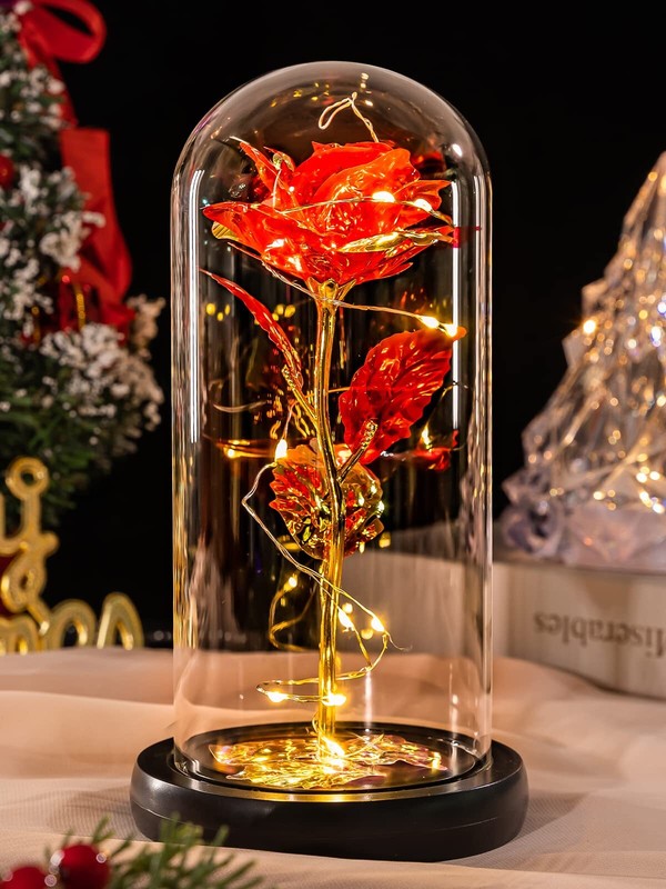 Mother's Day Eternal Rose Flower LED Enchanted Galaxy Rose Girlfriend Gifts gallery