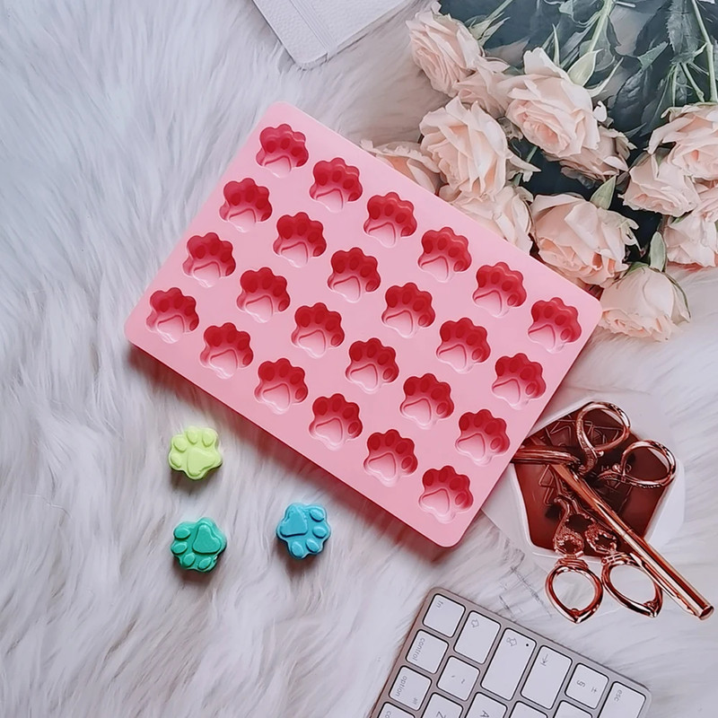 Moule Silicone Patte de Chien Chat – Gâteaux, Bonbons, Glace, Savon, DIY gallery