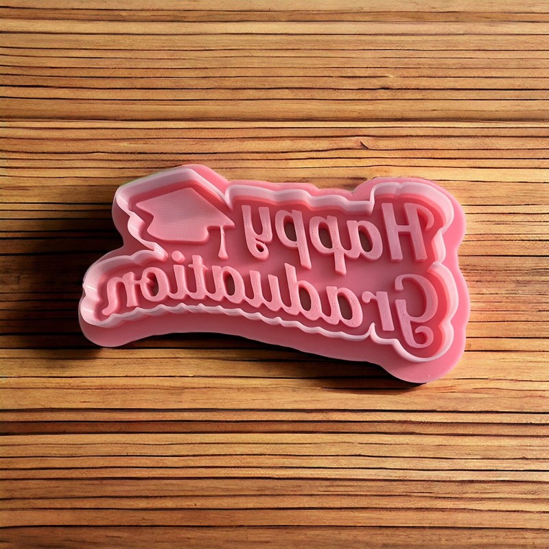 Happy Graduation Cookie Cutters Polymer Clay Fondant Baking Craft Cutter