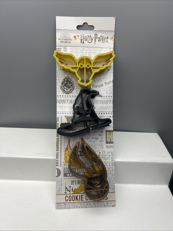 Set of 3 Harry Potter Cookie Cutters Wizarding World NEW