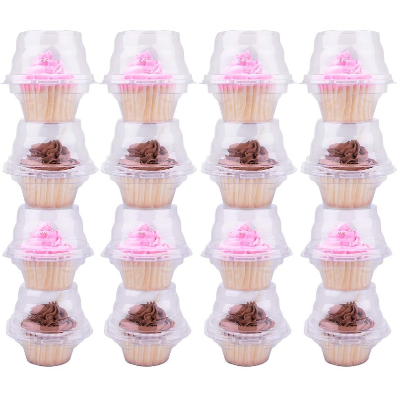 Cupcake Boxes Individual Cupcake Containers, 50 Packs Regular Single Cupcake Hol gallery