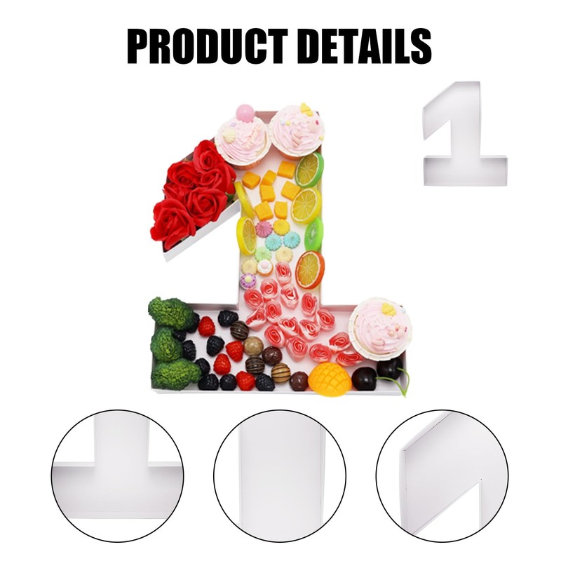 15.2inch Large Cardboard Number for Charcuterie Food Sweet Birthday Anniversa... gallery