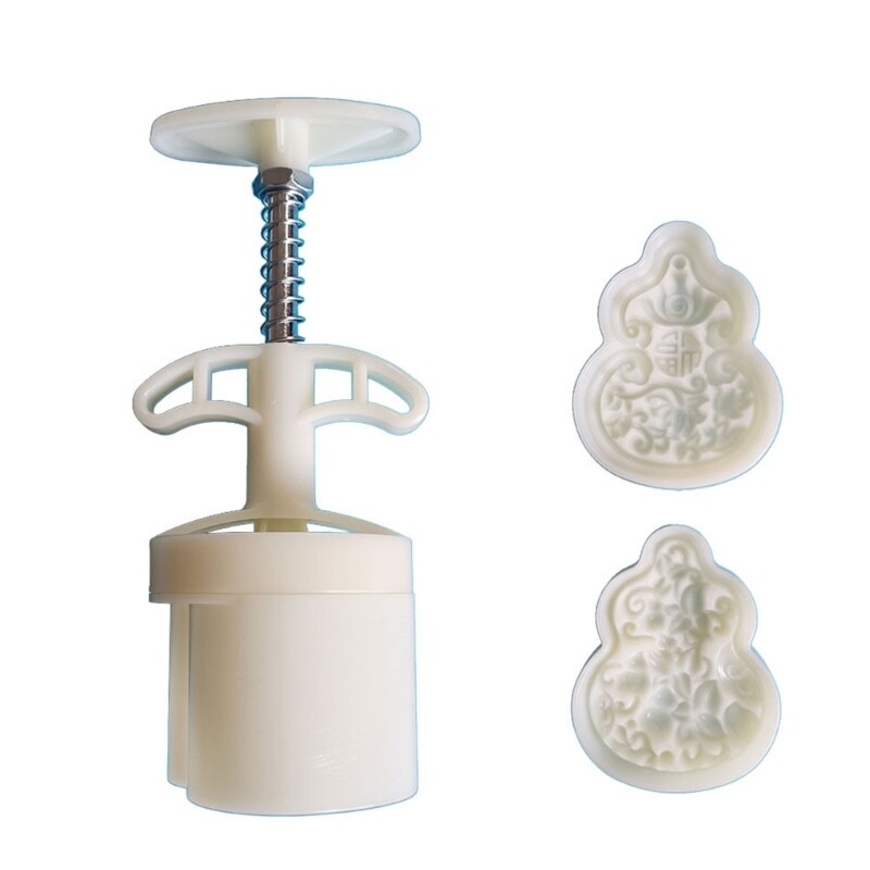 Mooncake Molds Gourd Shaped DIY Baking Moulds for Mid-Autumn Festival Use