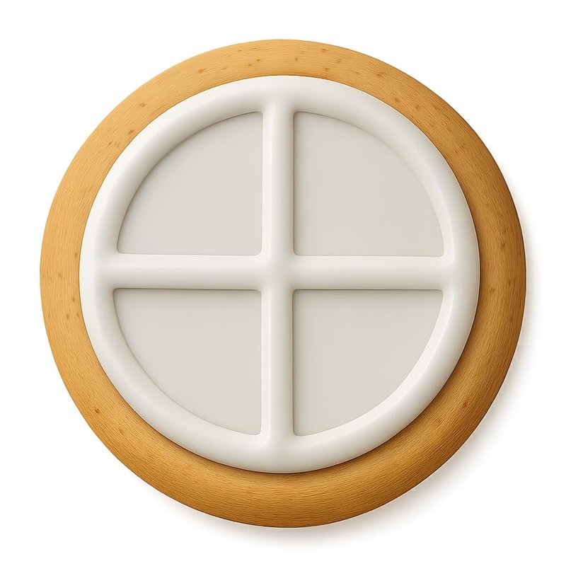 Medicine Wheel Emblem Cookie Cutter & Stamp, Fondant & Clay Cutter - 3.9x4" gallery