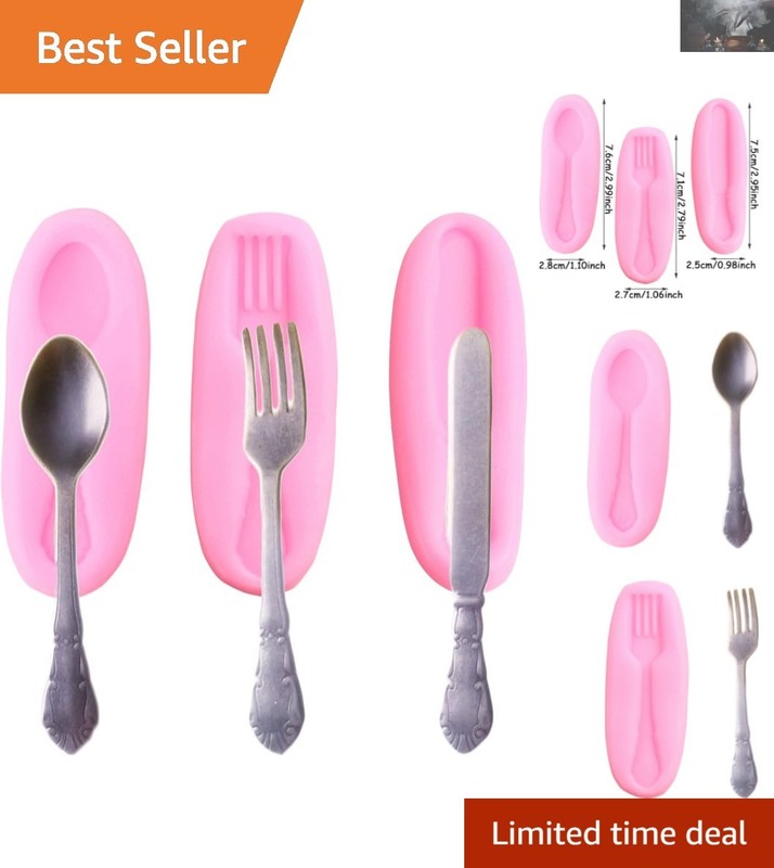 Perfectly Crafted Pink Silicone Molds for Cake & Candy Creation – Set of 3