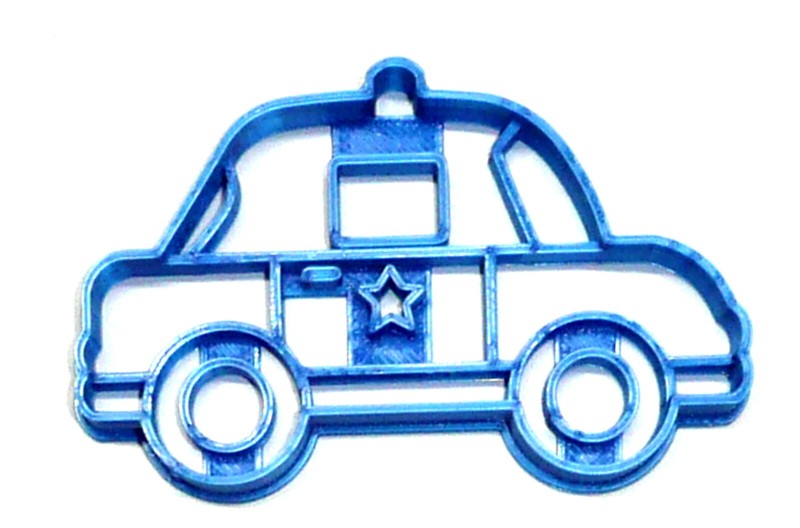 EMERGENCY FIRST 1ST RESPONDERS POLICE CAR BADGE COOKIE CUTTER USA PR1335 gallery