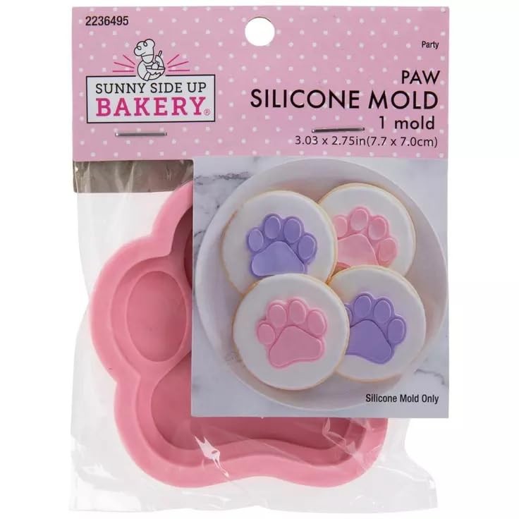 Paw Print Silicone Candy Mold - 3 x 3 Inch gallery