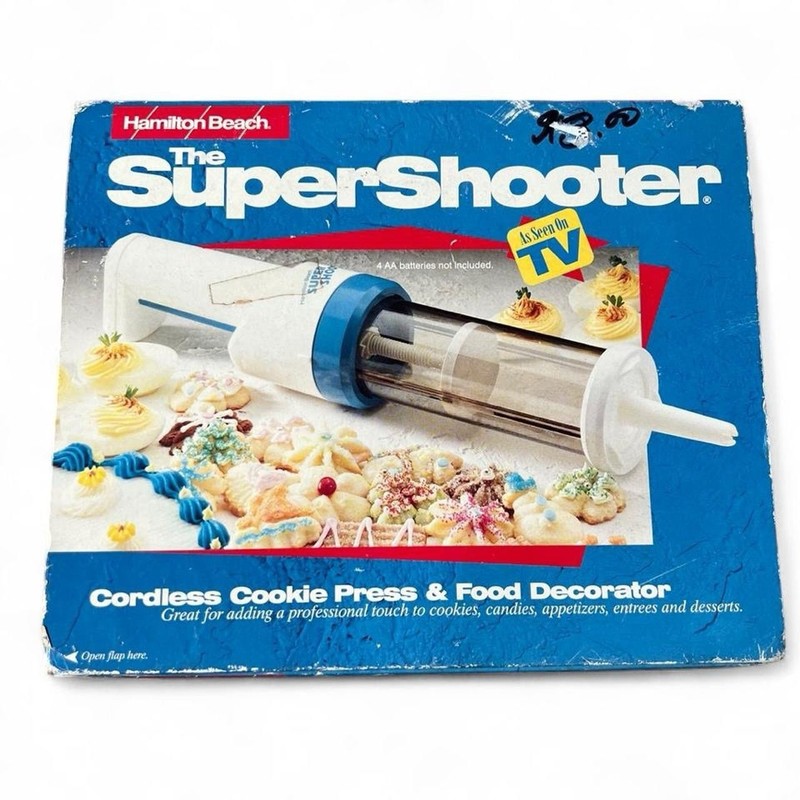 Hamilton Beach SuperShooter Cordless Cookie Press & Food Decorator New in Box