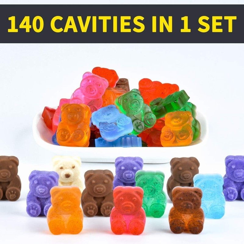 CAKETIME Gummy Bear Molds Candy - 1 Inch Large gallery