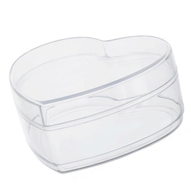 Heart/Round Storage Box Acrylic Containers with Lids for Candy Pills and Jewelry gallery