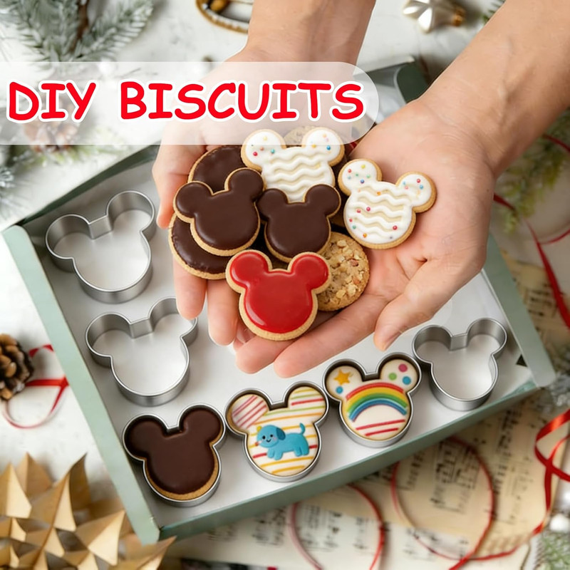 Mouse Cookie Cutter Sandwich Cutters for Kids DIY Lunchbox Bento Box Fruit Cutte gallery