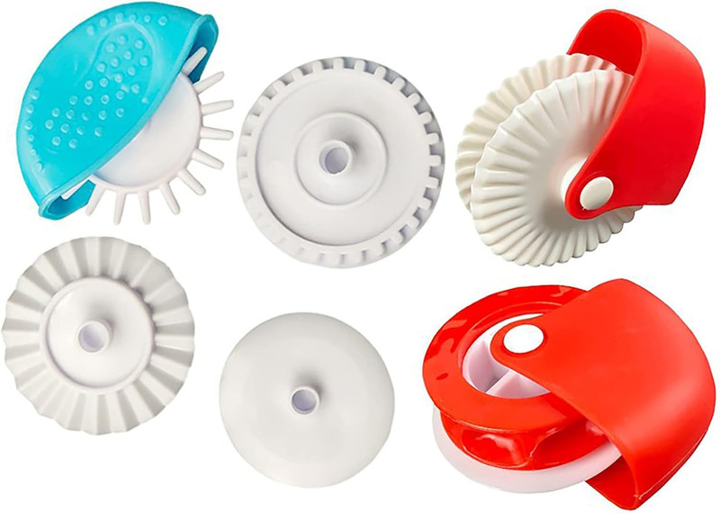 Pastry Wheel Decorator and Cutter, 6Pcs Pie Wheel, Pastry Wheel Roll, Pie Crust