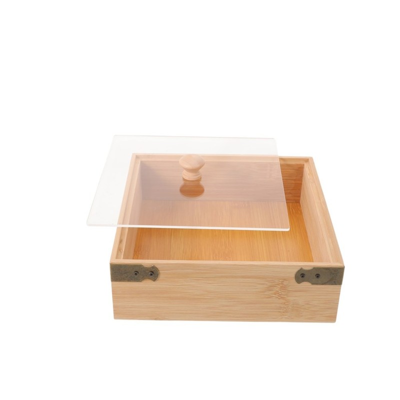 Covered Serving Plate Bakery Display Case Trays Bread Server with Lid Cake