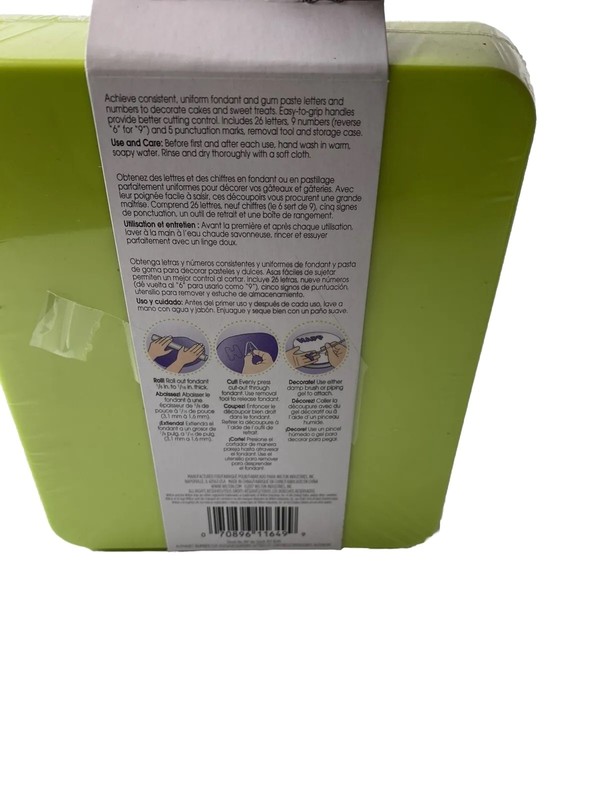 Wilton Alphabet Fondant Cutter Set - Box Set, Brand New, Perfect for Cake Decor! gallery