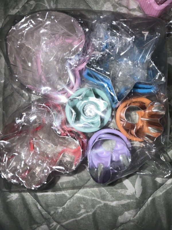 9pc BPA-Free Plastic Sandwich Cutters for Kids Multicolor and various shapes gallery