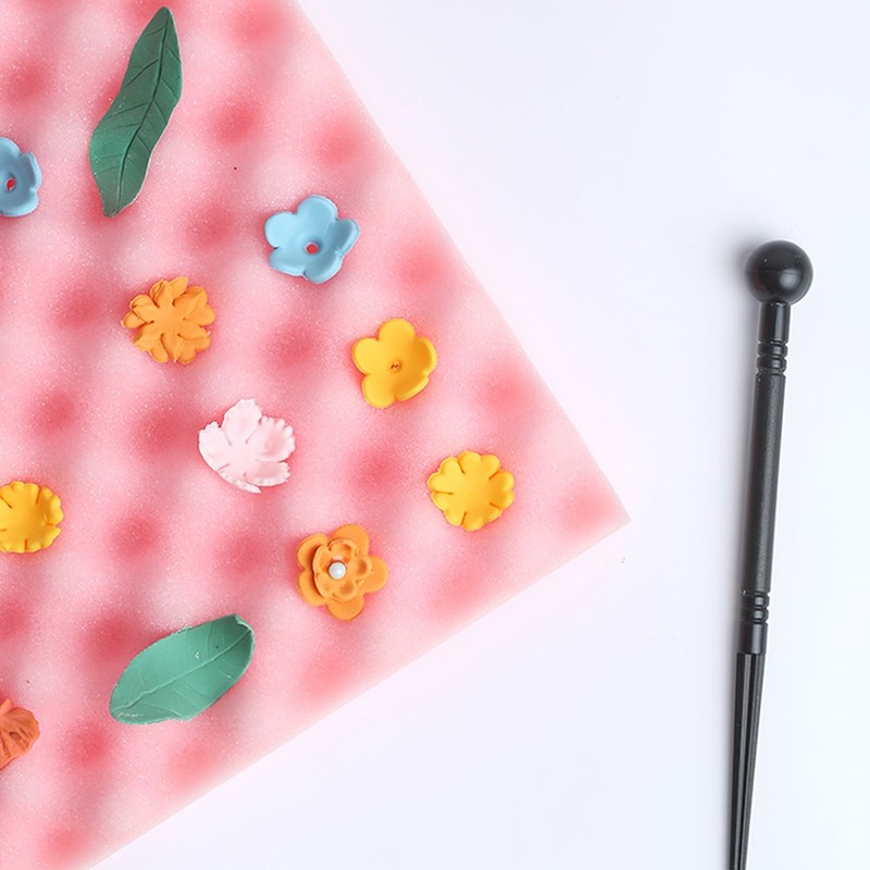 2Pcs Pink Fondant Sponge Mat Non Stick Flexible Baking Cake Decorating Tool gallery