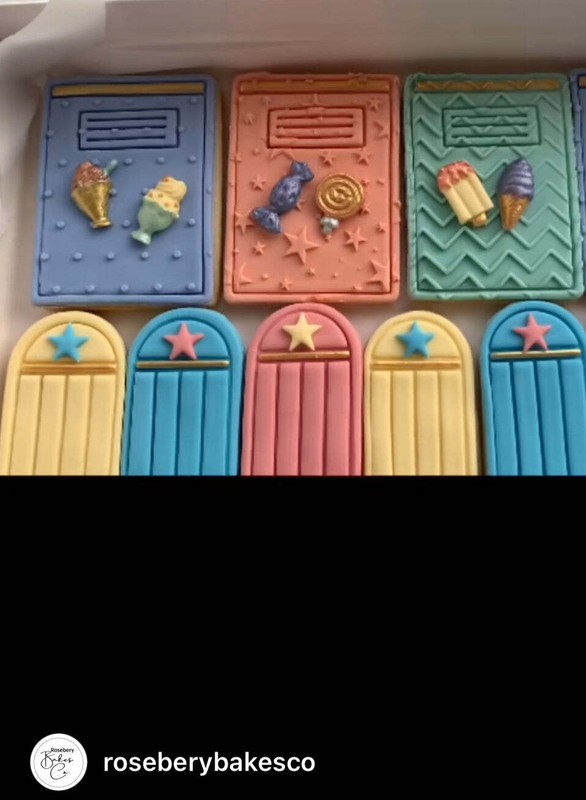 School elements cookie cutter stamp - art brush, paint pallet, notebook, scissor gallery