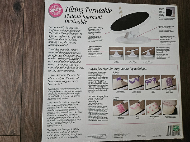 Wilton Tilting Turntable Cake Decorating Display Table gallery