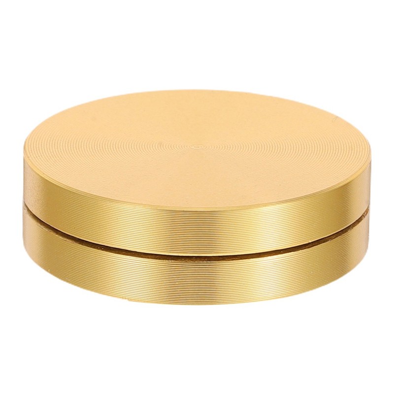 Aluminum Alloy Cake Stand With Tempered Glass Top And Bearing Rotation System gallery