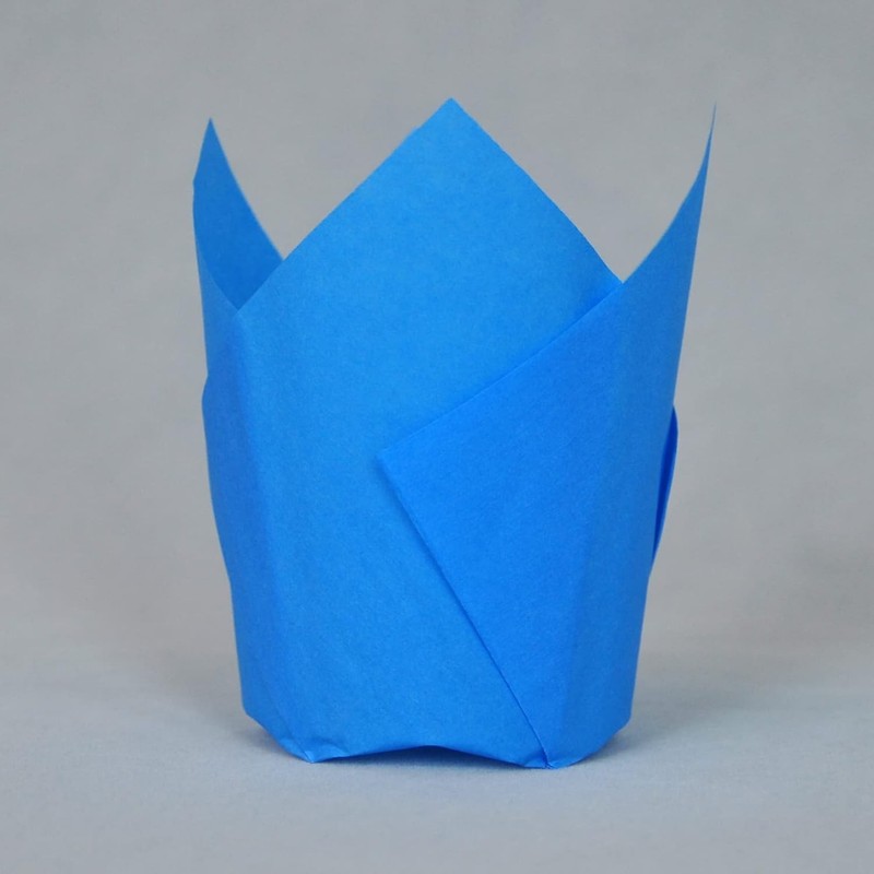 Muffin Greaseproof paper Baking cupcake cups, 2" x 3 1/2" Blue gallery