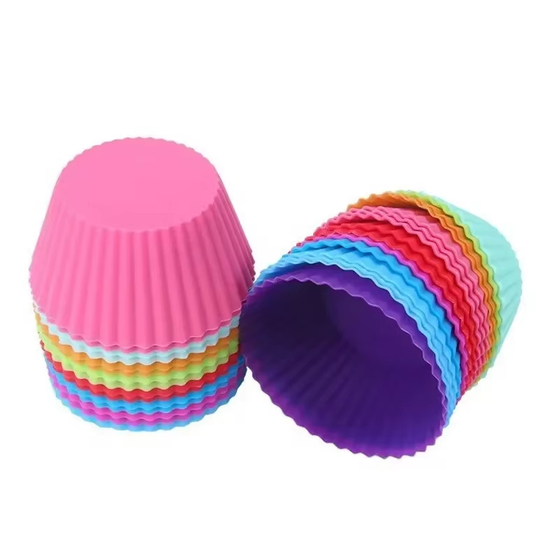 5/10/20/30Pcs/Lot Silicone Cake Mold round Heart Shape Muffin Cupcake Baking Mol gallery