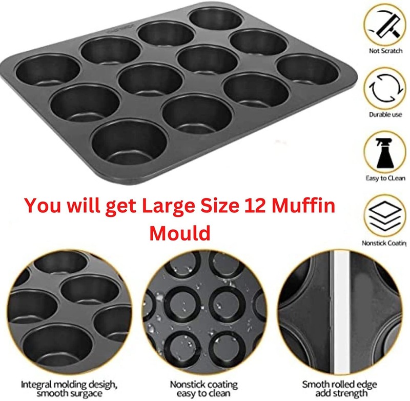 Bulfyss Mini Outperform Aluminium Nonstick 12 Slot Muffin Pan 1 Piece gallery