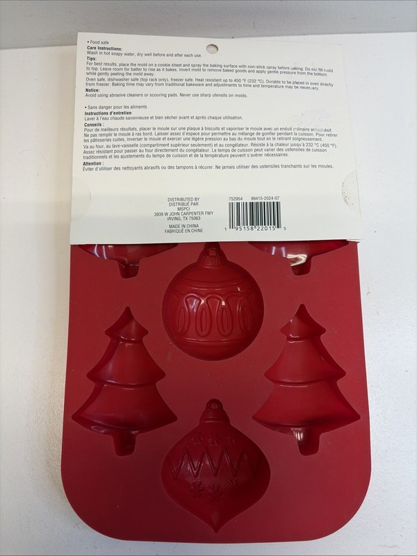 Celebrate It Christmas Silicone Treat Trees & Ornaments Candy Mold-NEW gallery