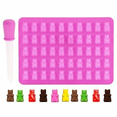 50 Cavity Silicone Gummy Bear Chocolate Mold Candy Maker Ice Tray Jelly Mould