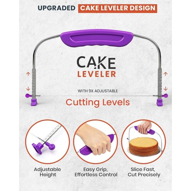250 PCs Cake Decorating Kit with 12 Inch Metal Turntable Knife Set 48 Numbered gallery