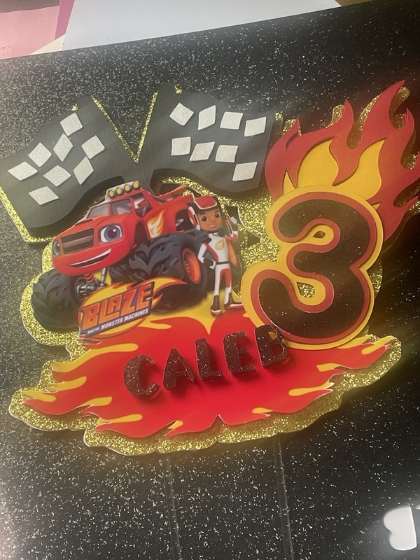 Blaze And The Monster Machines cake topper