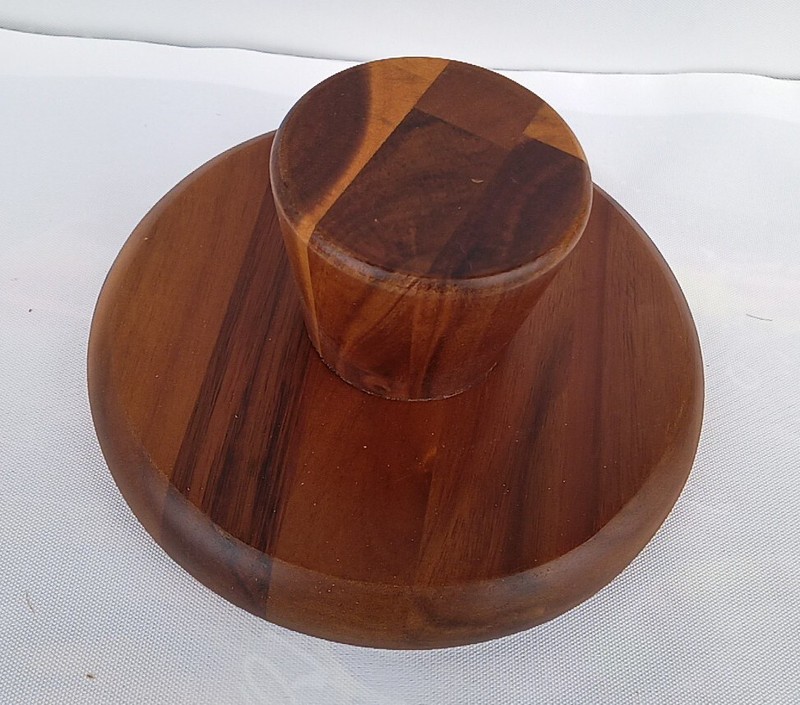 Handmade Solid Wooden Cake Stand/Display Cake Stand Wedding 8x 3.75 Inches-US gallery