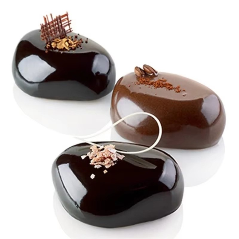 3D Silicone Mold 6 Mango Shape Cake Mousse Moulds Chocolate Dessert Form Tray gallery
