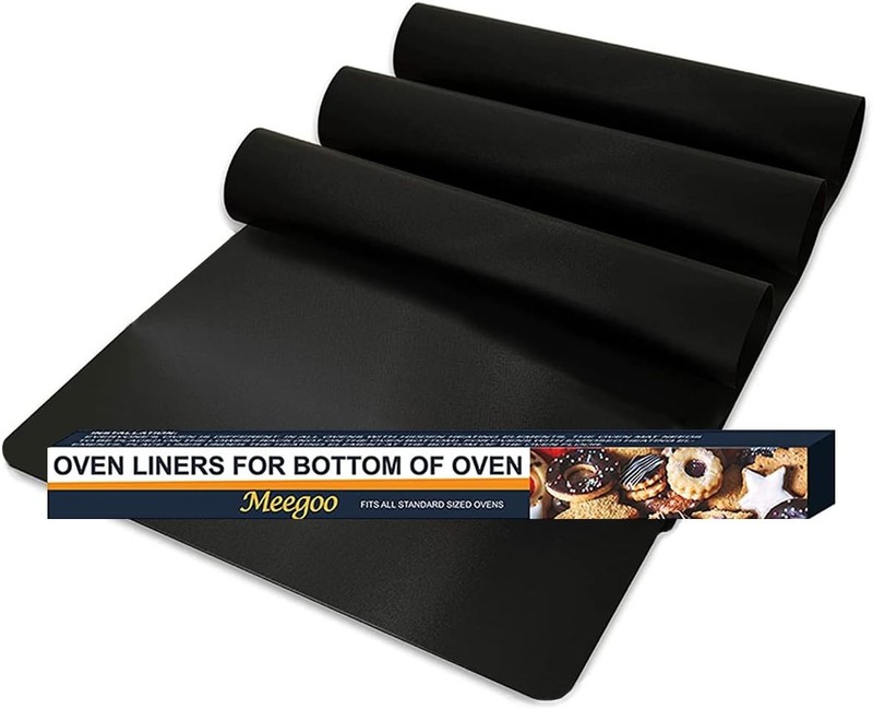 3 Pack Oven Liners for Bottom of Oven, Large Reusable Heavy Duty Oven Liners
