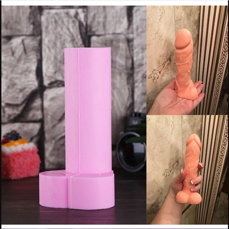 Penis Silicone Soap Candle Chocolate Candy Jelly Cake Mold Mens Party FUN Large gallery