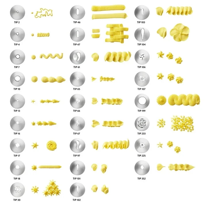 Wilton Deluxe Decorating Tip Set, 29-Piece, Stainless Steel and Plastic gallery