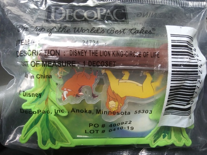 DecoPac The Lion King Circle Of Life (#24724) Decoset Birthday Cake Topper Bx17 gallery