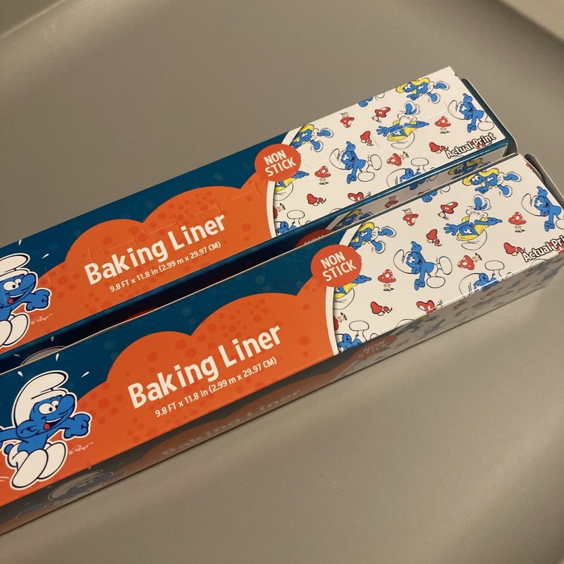 The Smurfs Baking Liner Roll - Non Stick - Brand New Unopened 2 Rolls gallery