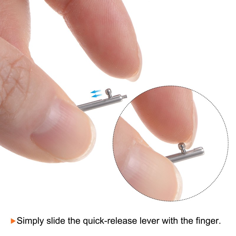 12pcs quick release pins 15mm 1.8mm stainless steel for watches gallery
