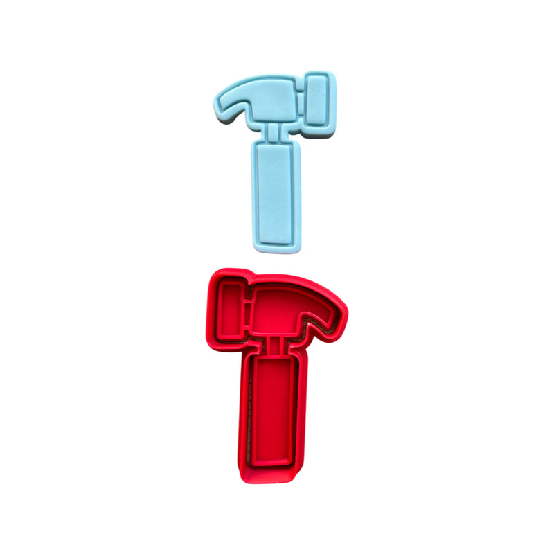 Tool set cookie cutter and embosser - father's day - drill, hammer, spanner, saw gallery