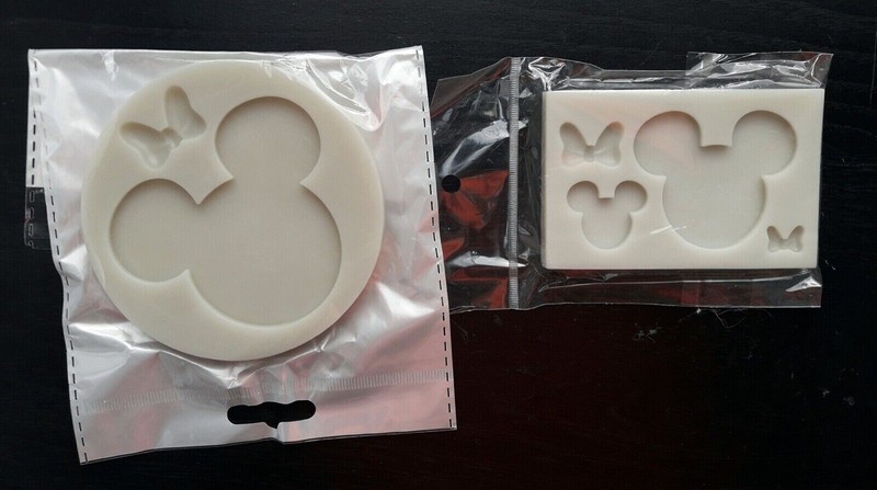 LOT 2 SILICONE MOLDS, Can be used for Fondant Cake Decoration or Resin Making,