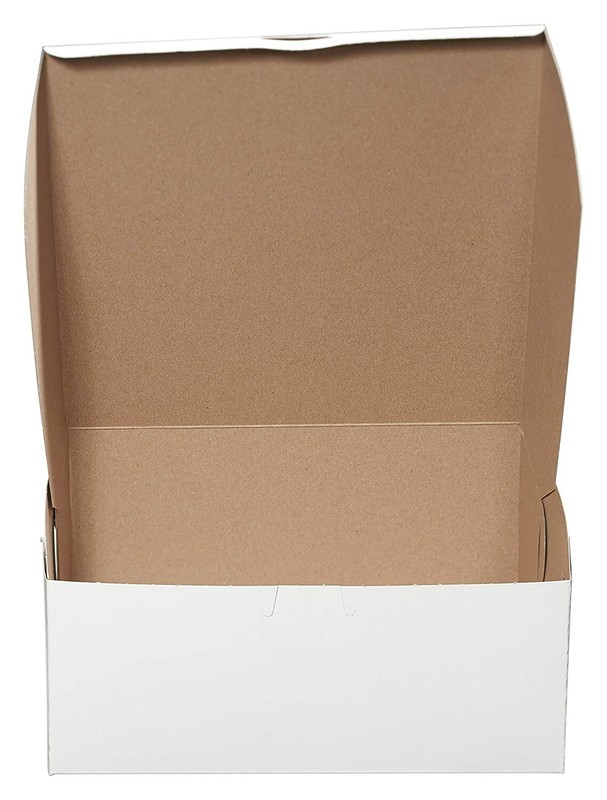 [ 100 Pack ] White Bakery Pastry Boxes - 9 x 9 x 4 Inches gallery