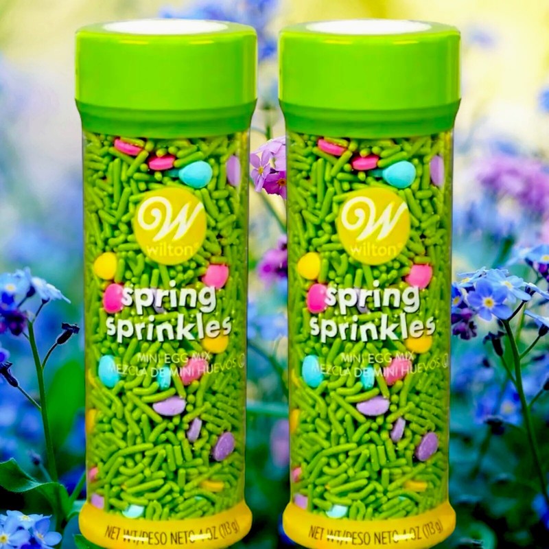 2 Bottles Of Wilton Spring Sprinkles Easter Cake Cupcake Cookie Decorations