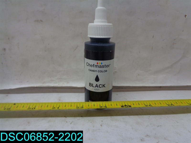 QTY=2 OZ: Chefmaster by US Cake Supply Liquid Candy Food Color Color Black
